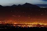 boulder at night